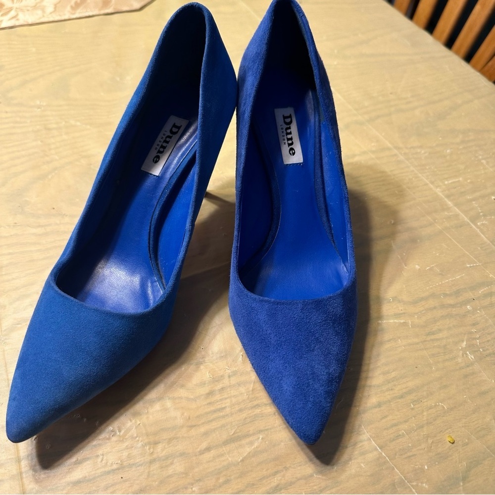Women's Blue Suede Pumps Dune London Shoes
